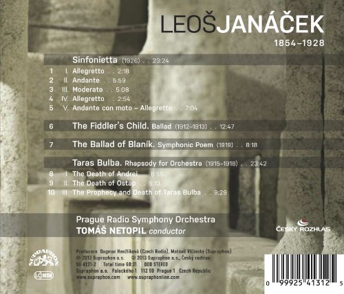 Leos Janacek - : Sinfonietta/Taras Bulba/The Ballad of Blanik/... - CD image 2