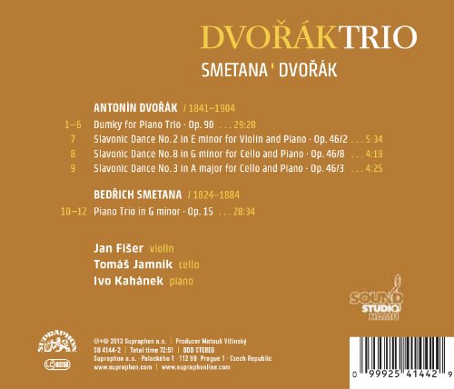Bedrich Smetana - Dvorak Trio: Smetana - Piano Trio in G Minor/... - CD image 2