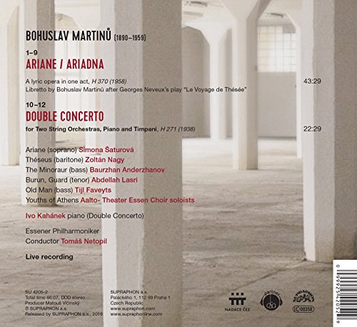 Zoltan Nagy - Bohuslav Martinu: Ariane/Double Concerto - CD image 2