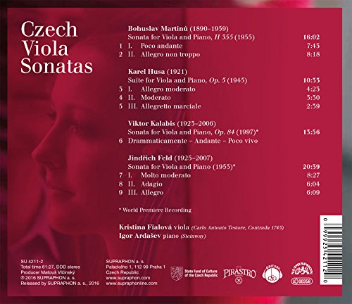 Kristina Fialova - Czech Viola Sonatas - CD image 2