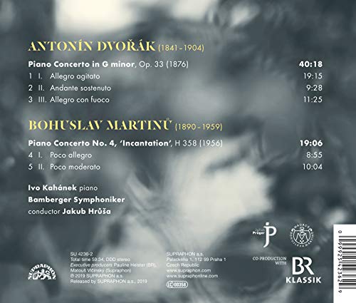 IVO KAHANEK; BAMBERG - DVORAK; MARTINU - PIANO CONCER - CD image 2