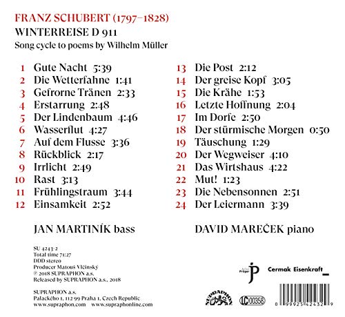 Jan Martiník - Franz Schubert: Winterreise - CD image 2