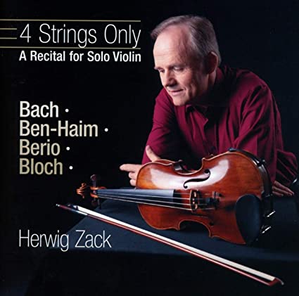 ZACK HERWIG - 4 STRINGS ONLY BACH  BEN-HAIM - CD image 1