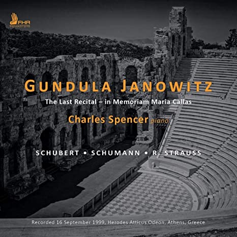 Gundula Janowitz - Last Recital - In Memoriam Maria Callas - CD image 1