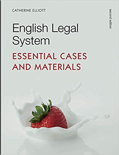 English Legal System : Essential Cases and Materials