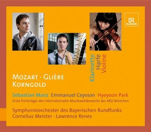 Mozart/Gliere/Korngold: Klarinette/Harfe/Violine