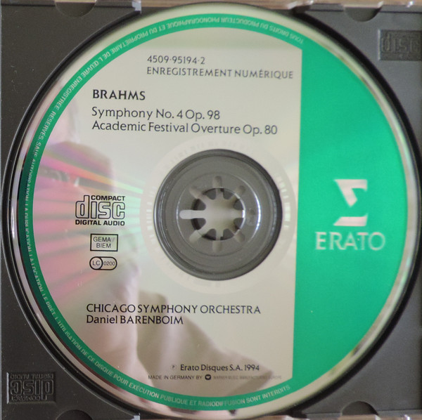Johannes Brahms - Symphony No. 4 . Academic Festival Overture - Used image 3