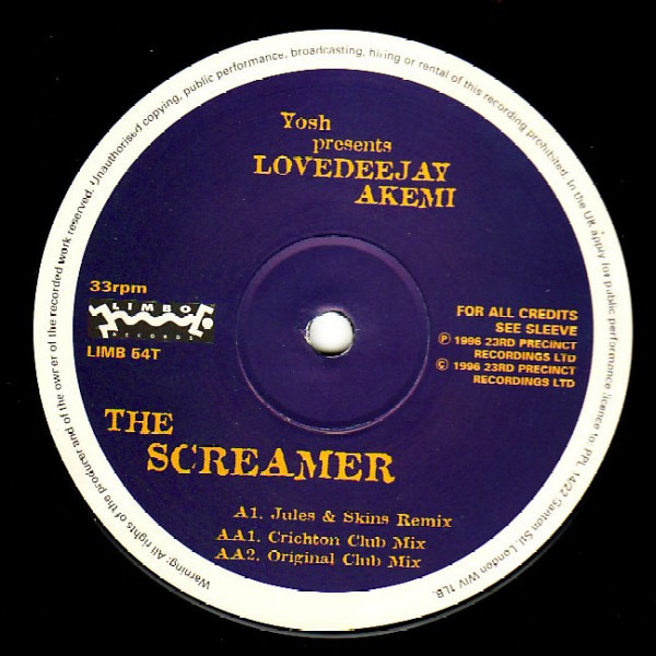 Yosh - Screamer - Used Vinyl Record 12" image 3