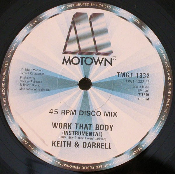 Keith & Darrell - Work That Body - Used Vinyl Record 12" image 2