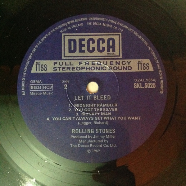 Rolling Stones - Let It Bleed - Used Vinyl Record image 4