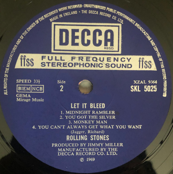 Rolling Stones - Let It Bleed - Used Vinyl Record image 8