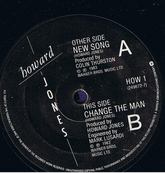 Howard Jones - New Song - Used Vinyl Record 7" image 4
