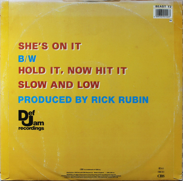 Beastie Boys - She's On It - Used Vinyl Record 12" image 2