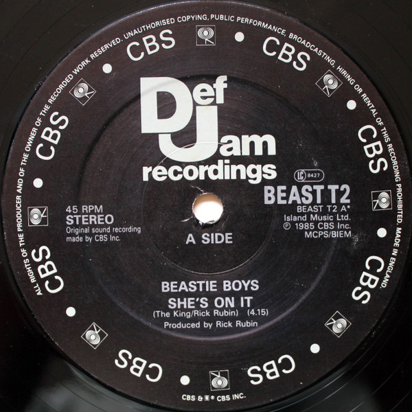 Beastie Boys - She's On It - Used Vinyl Record 12" image 3