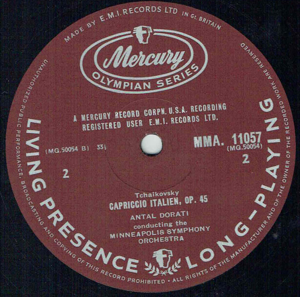 Pyotr Ilyich Tchaiko - 1812 / Capriccio Italien - Used Vinyl Record image 4