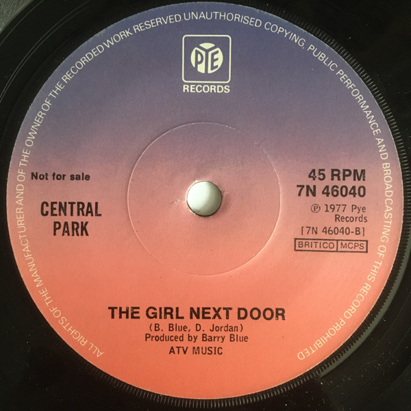 Central Park - When Winter Kept Us Warm - Used Vinyl Record 7 image 2