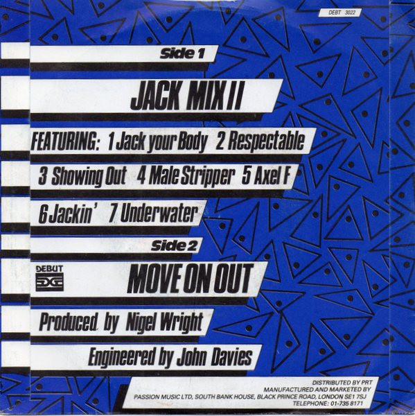 Mirage - Jack Mix II - Used Vinyl Record 7" image 2