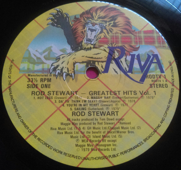 Rod Stewart - Greatest Hits Vol. 1 - Used Vinyl Record image 3
