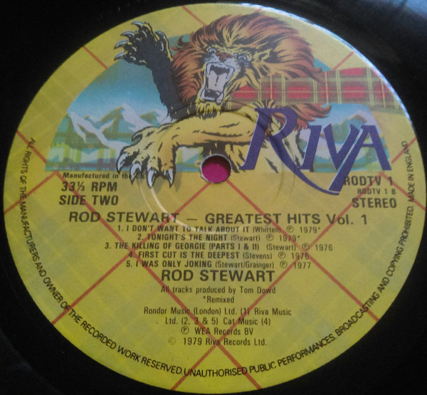 Rod Stewart - Greatest Hits Vol. 1 - Used Vinyl Record image 4