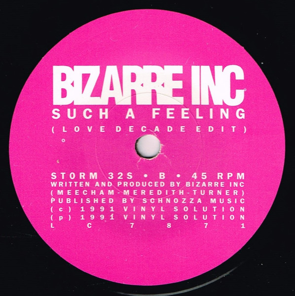 Bizarre Inc - Such A Feeling - Used Vinyl Record 7" image 4
