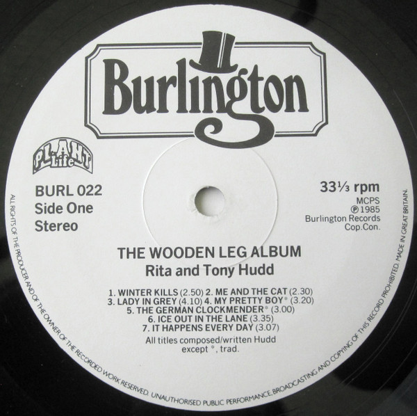 Rita & Tony Hudd - Wooden Leg Album - Used Vinyl Record image 5