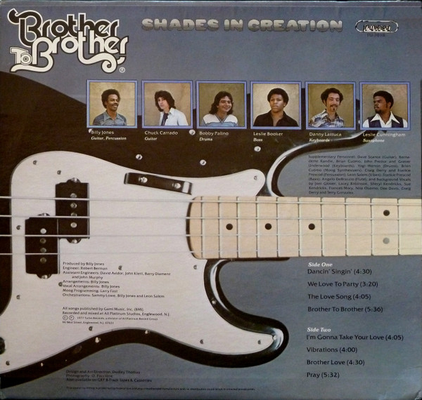 Brother To Brother - Shades In Creation - Used Vinyl Record image 2