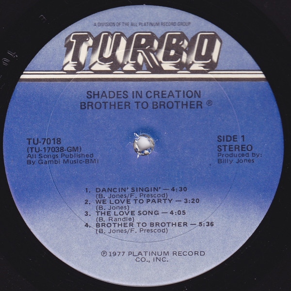 Brother To Brother - Shades In Creation - Used Vinyl Record image 3