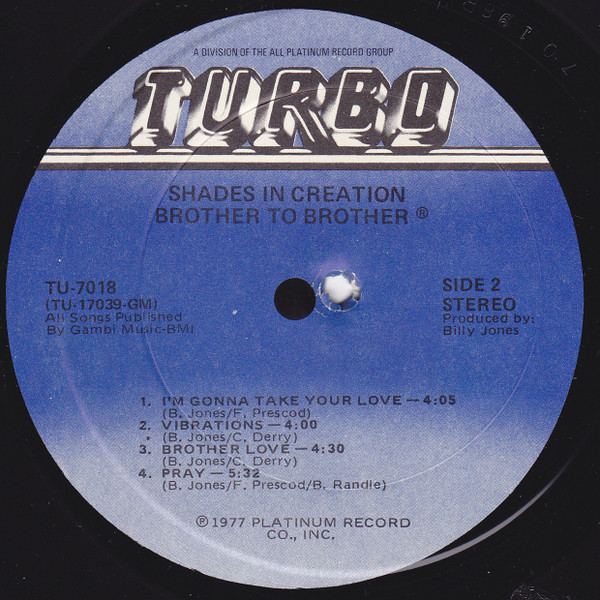 Brother To Brother - Shades In Creation - Used Vinyl Record image 4