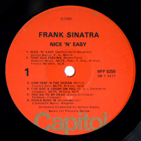 Frank Sinatra - Nice 'N' Easy - Used Vinyl Record image 3