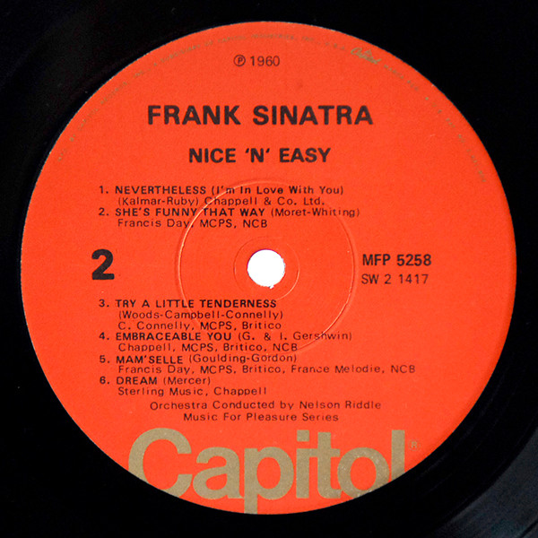 Frank Sinatra - Nice 'N' Easy - Used Vinyl Record image 4