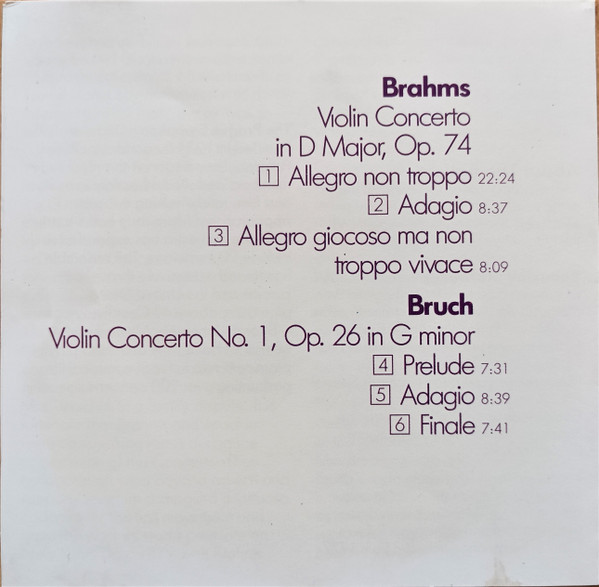 Johannes Brahms - Violin Concerto, Violin Concerto - Used CD image 7
