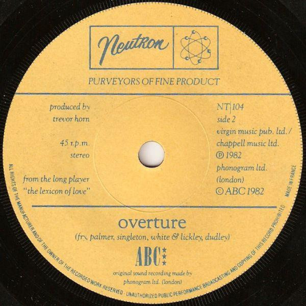 ABC - All Of My Heart / Overture (From The Lexicon Of Love) - Used Vin image 4
