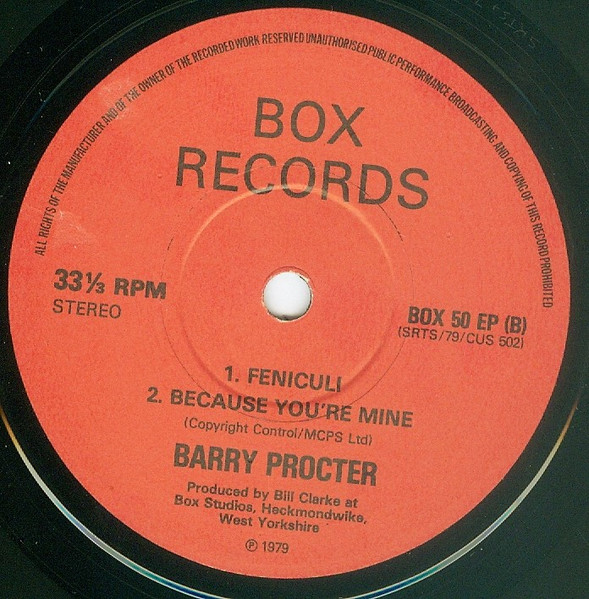 Barry Procter - A Voice To Note - Used Vinyl Record 7" image 4
