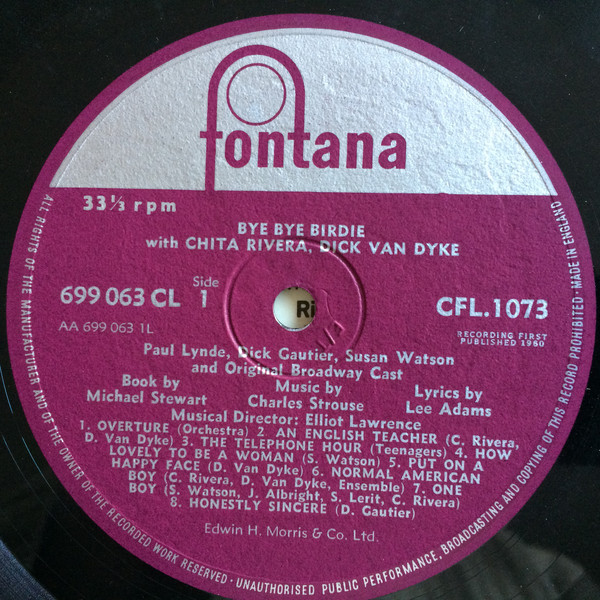 Charles Strouse - Bye Bye Birdie - Used Vinyl Record image 5