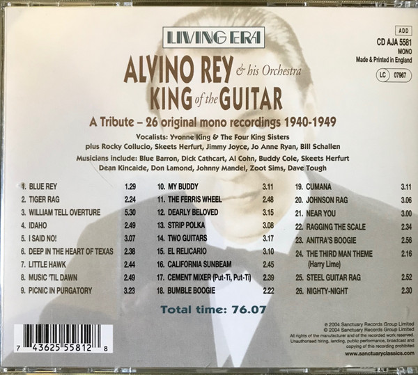 Alvino Rey And His O - King Of The Guitar - CD image 2