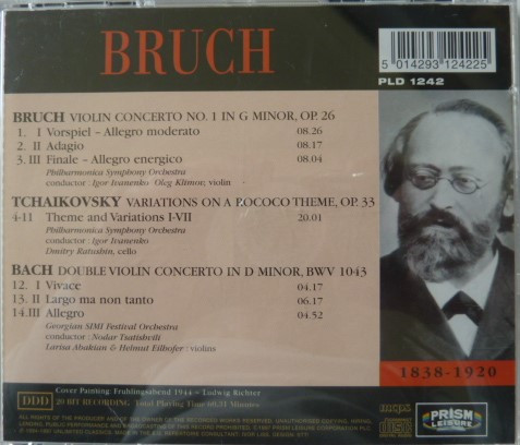 Various - Brunch Violin Concerto No.1 - Used CD image 2
