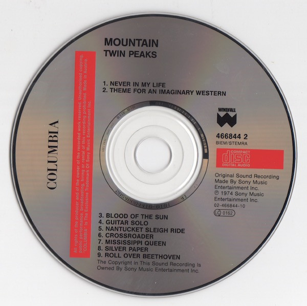 Mountain - Twin Peaks - Used CD image 3