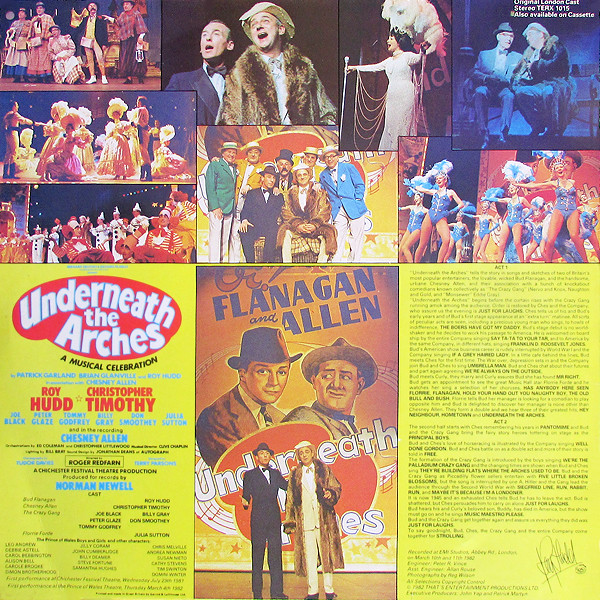 Original London Cast - Underneath The Arches - Used Vinyl Record image 2