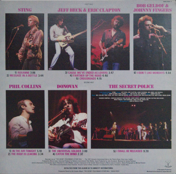 Various - Secret Policeman's Other Ball (The Music) - Used Vinyl Reco image 2