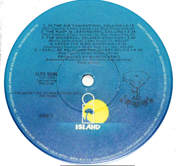 Various - Secret Policeman's Other Ball (The Music) - Used Vinyl Reco image 6