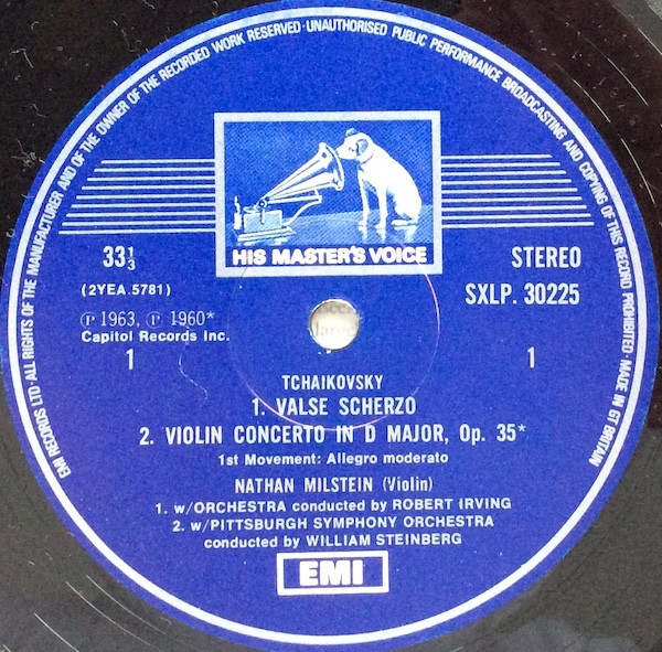 Nathan Milstein - Milstein Plays Tchaikovsky - Used Vinyl Record image 3