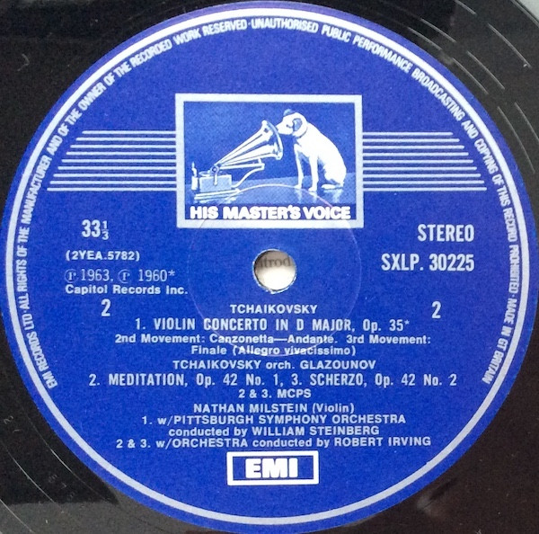 Nathan Milstein - Milstein Plays Tchaikovsky - Used Vinyl Record image 4