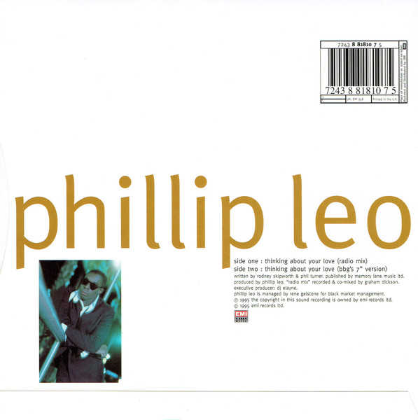 Phillip Leo - Thinking About Your Love - Used Vinyl Record 7" image 2