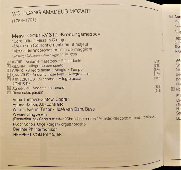 Wolfgang Amadeus Moz - »Coronation« Mass • Missa Brevis »Spatze image 5