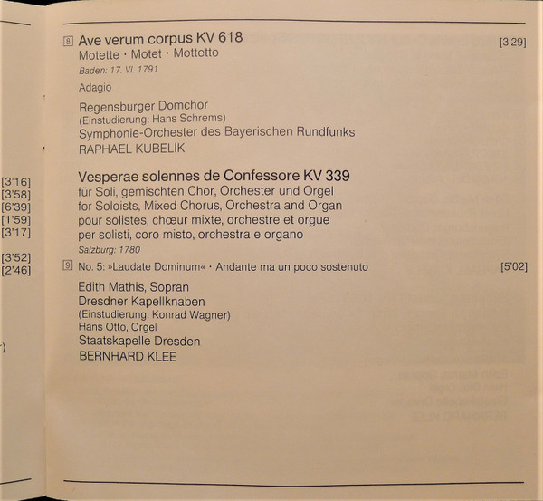 Wolfgang Amadeus Moz - »Coronation« Mass • Missa Brevis »Spatze image 6