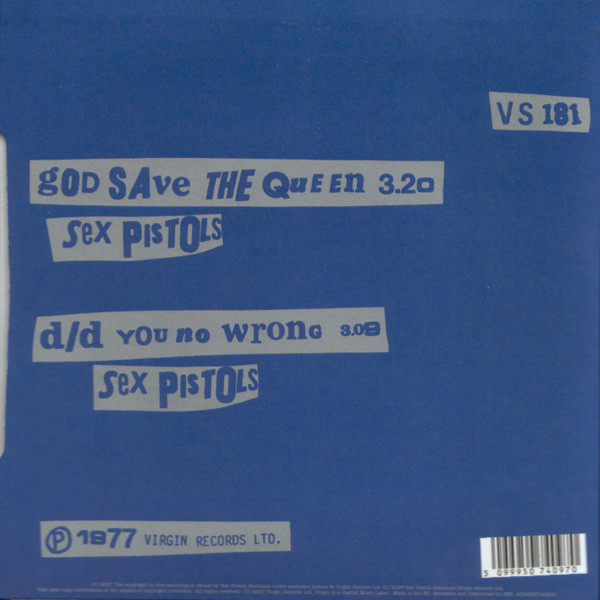 Sex Pistols - God Save The Queen - Used Vinyl Record 7" image 2