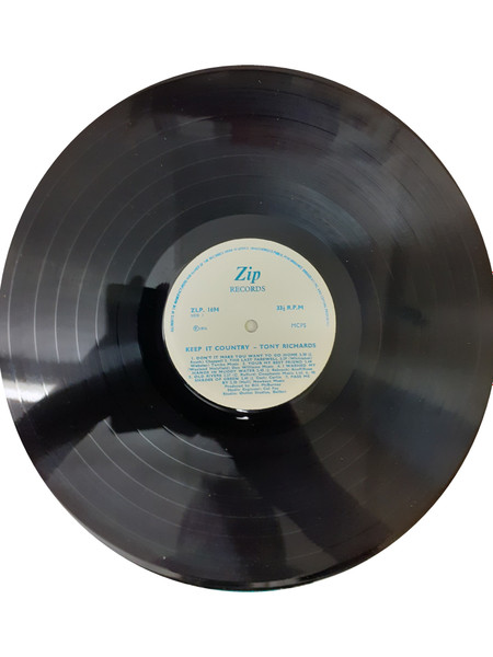 Tony Richards - keep it country - Used Vinyl Record image 3