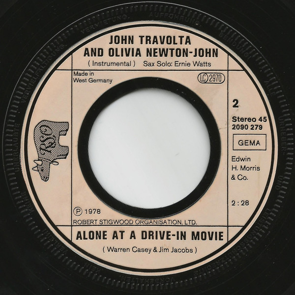 John Travolta - You're The One That I Want - Used Vinyl Record 7" image 4