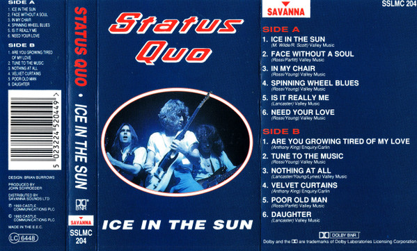 Status Quo - Ice In The Sun - Used Cassette image 2