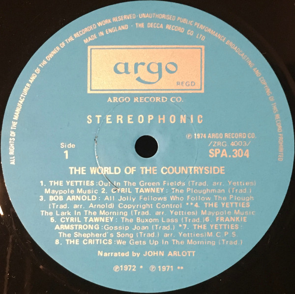 Various - World Of The Countryside - Used Vinyl Record image 3